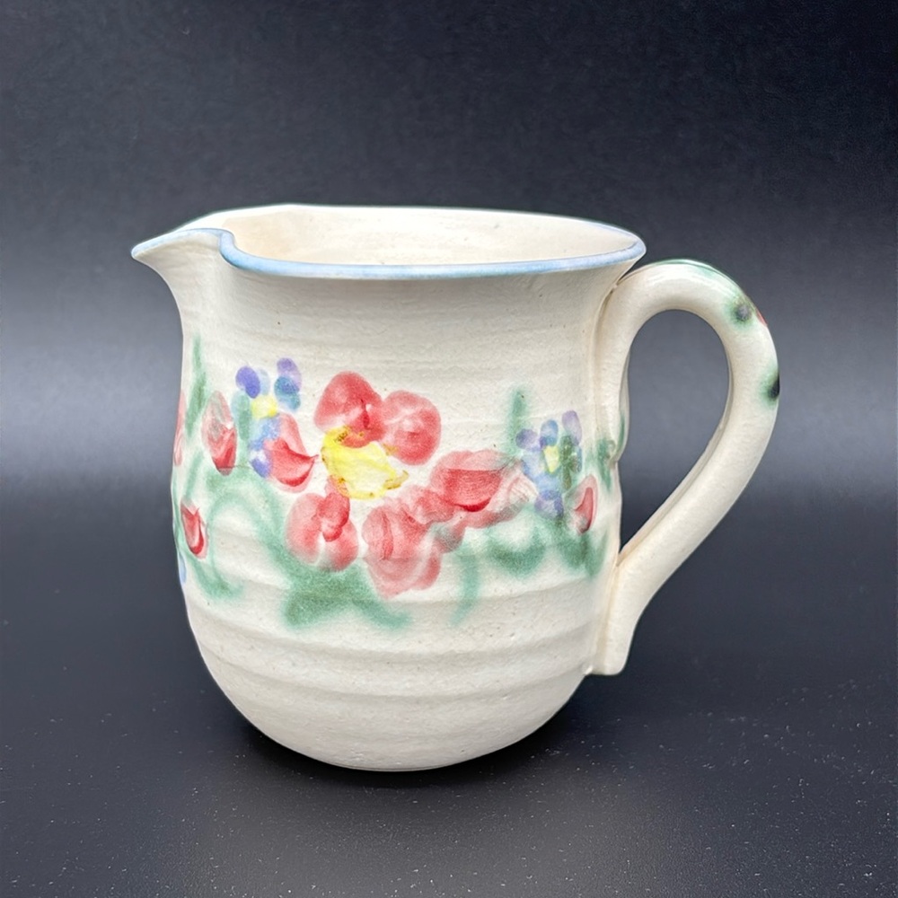 Clouds Folsom Floral Art Pottery Creamer